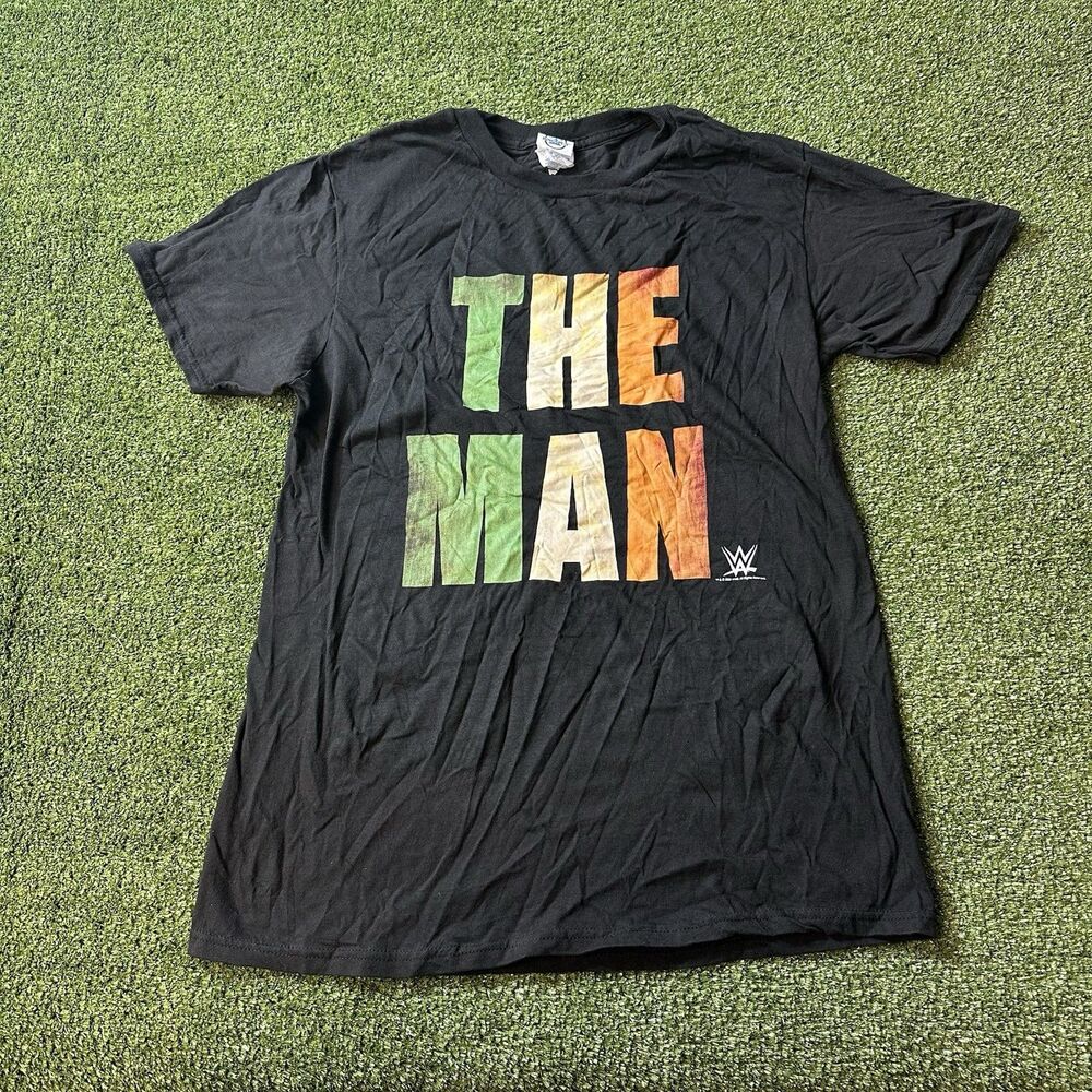 WWE Becky Lynch The Man T Shirt Mens 3XL Black Multicolor Graphic 28"X30" NWT